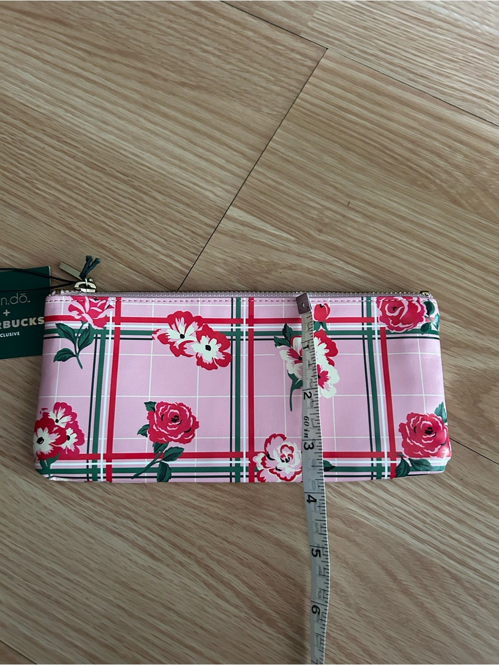 NWT ban.do + Starbucks Floral Mini Pouch - Picture 2 of 5
